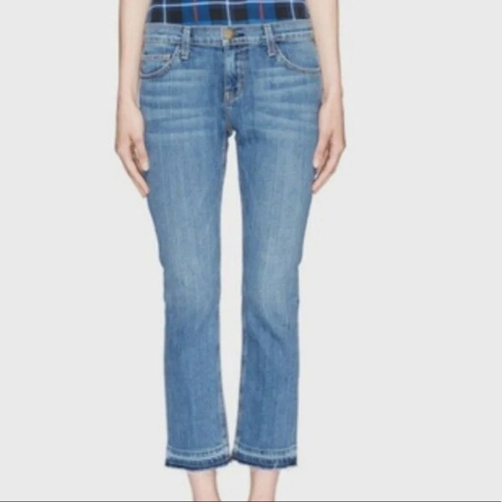 Current/Elliott The Cropped Straight in Vintage Gunpowder with Realeased Hem 25